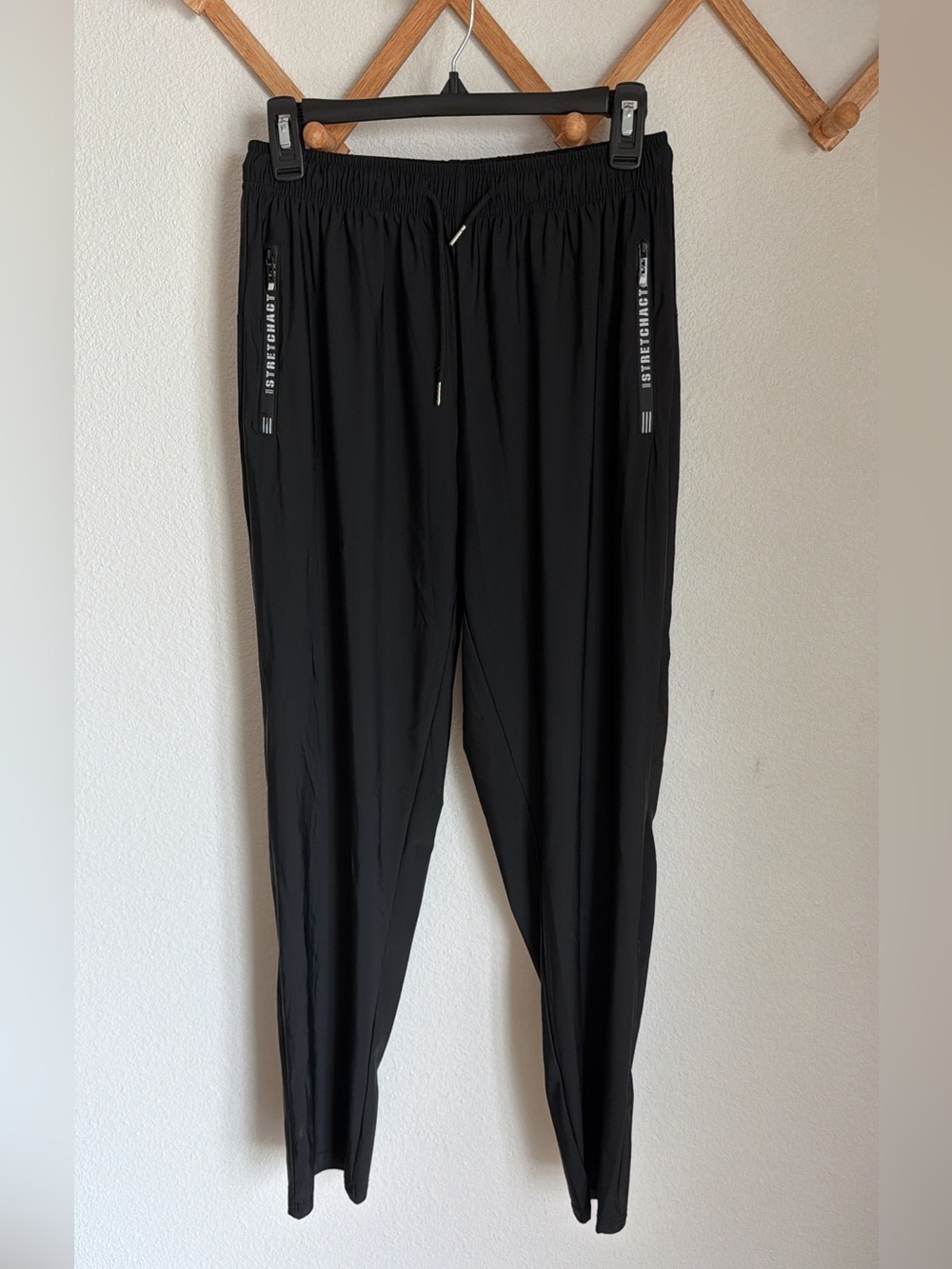 StretchActive Black Women's Lightweight Track Joggers